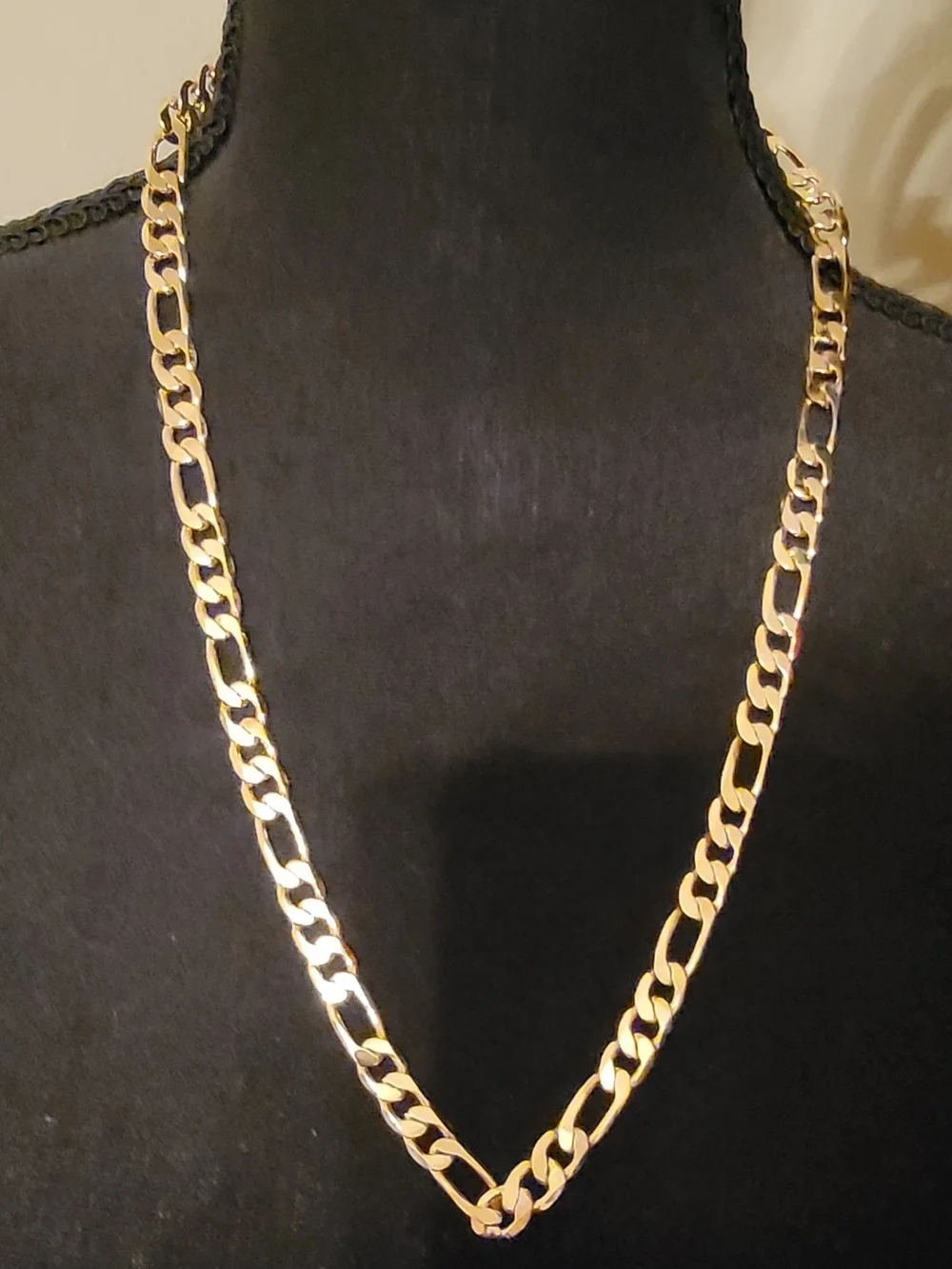 Gold Filled Figaro Chain Necklace.